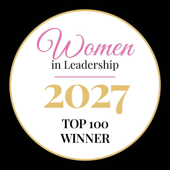 Women in Leadership 2027 Top 100 Winner badge