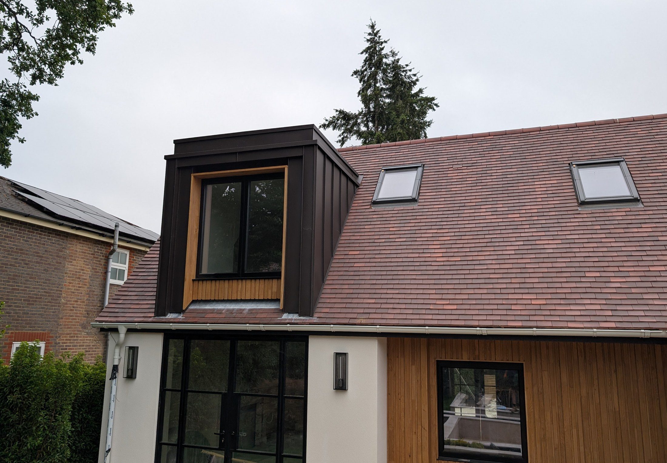 Copperclad PREFA nut brown dormer project