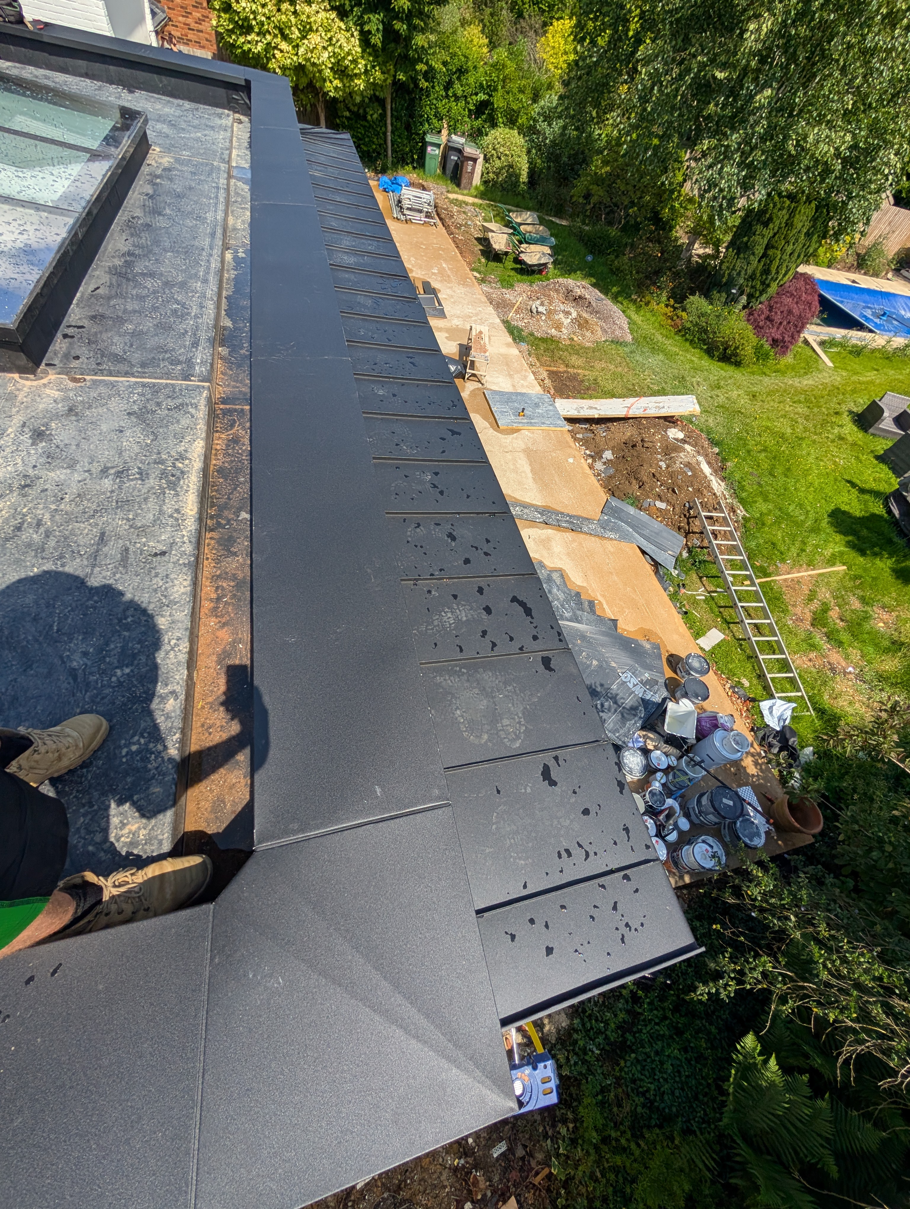 PREFA Black Awning project photograph