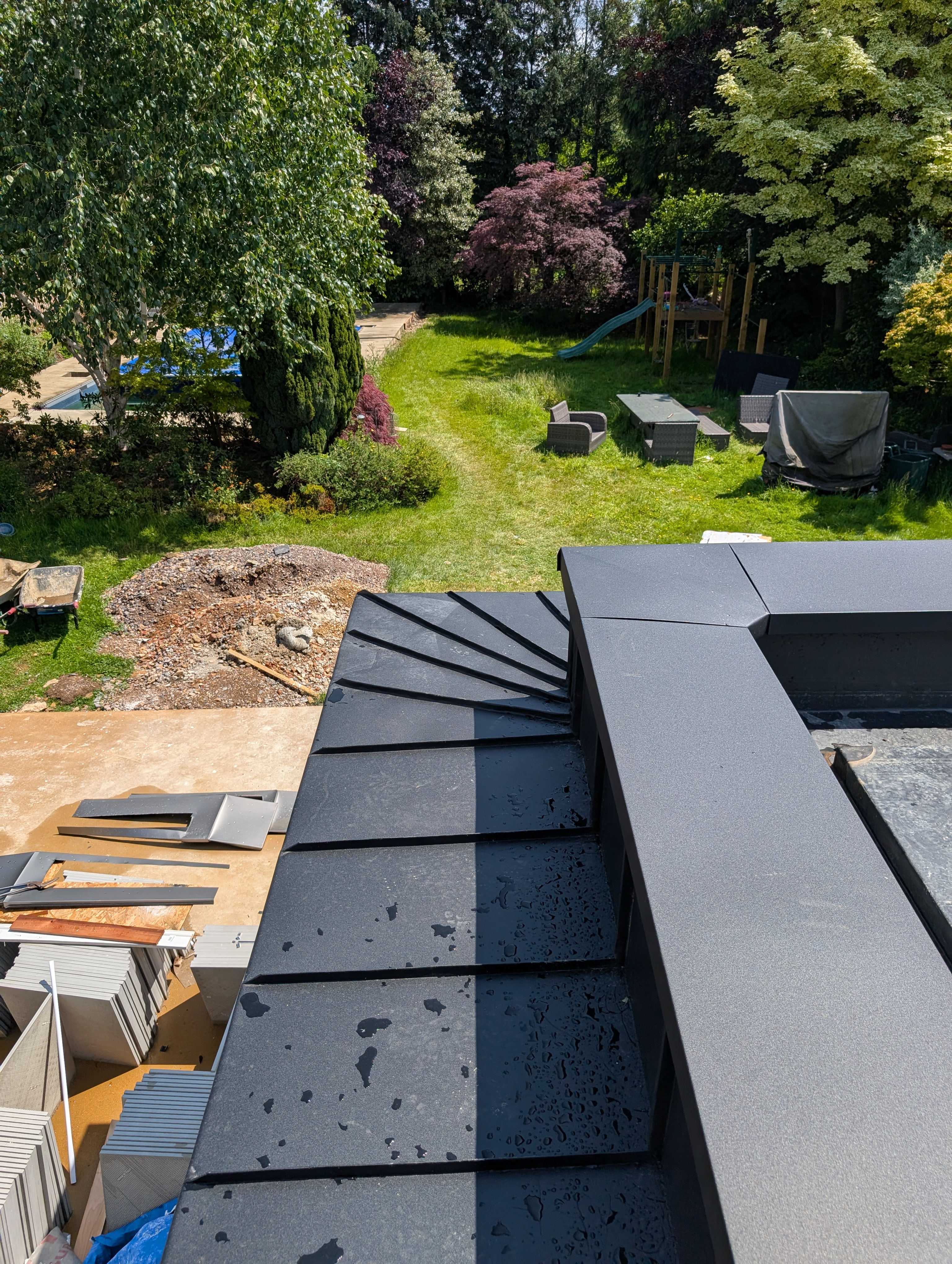 PREFA Black Awning project photograph