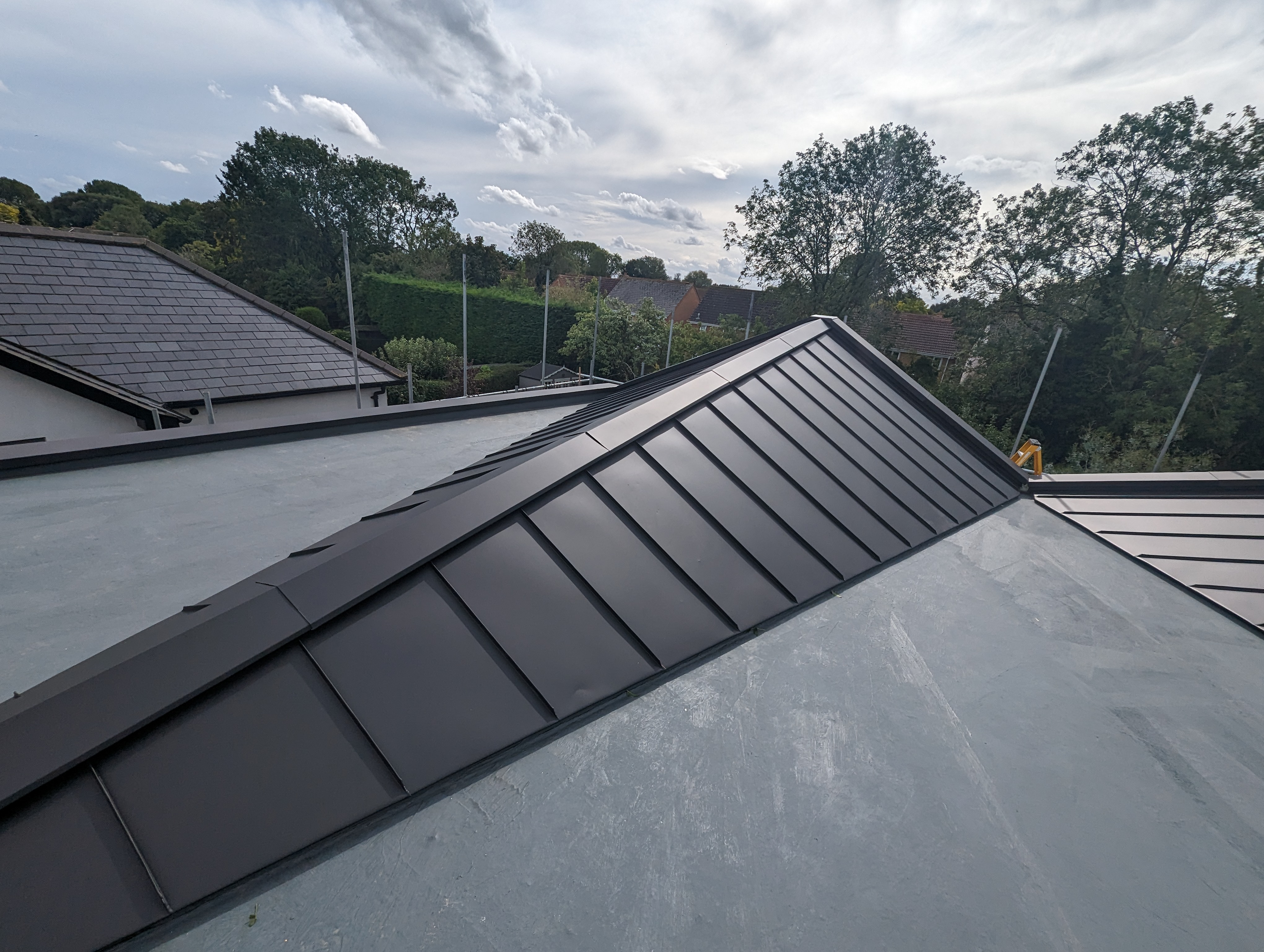 PREFA Black Grey Roofing and Cladding project photograph