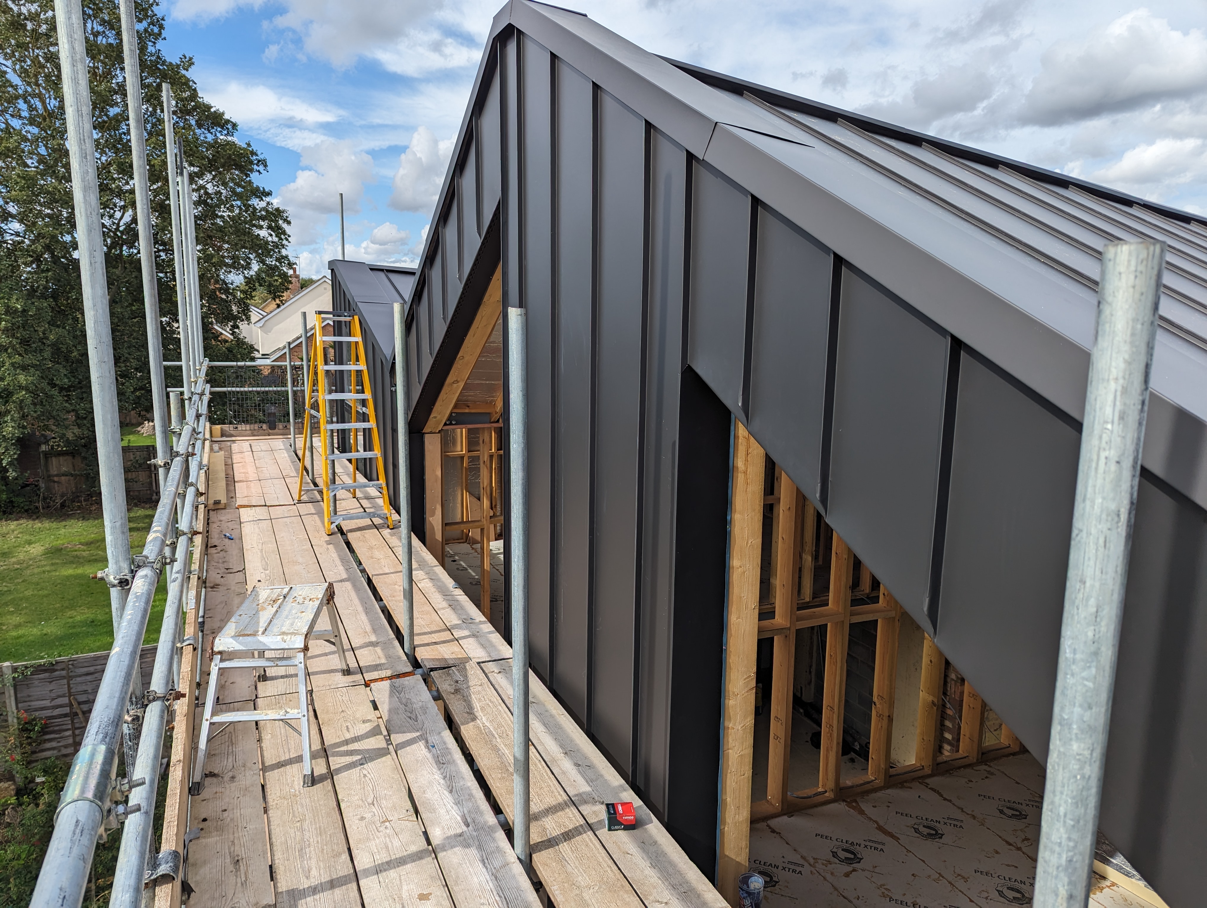 PREFA Black Grey Roofing and Cladding project photograph